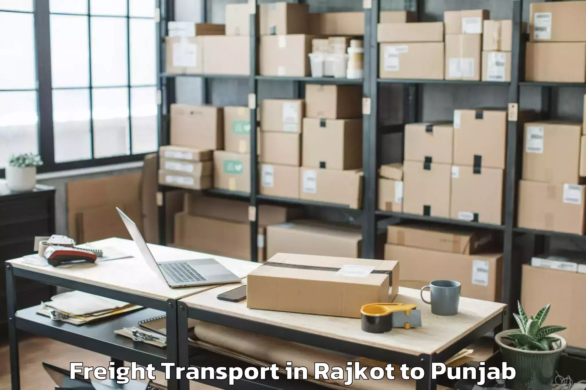 Discover Rajkot to Laungowal Freight Transport